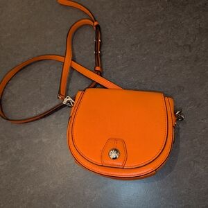 Rag and Bone mini flight satchel spicy orange